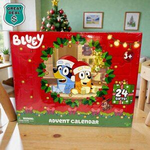 Bluey Advent Calendar! 24 Surprises Including Mini Figures! NEW & SEALED!